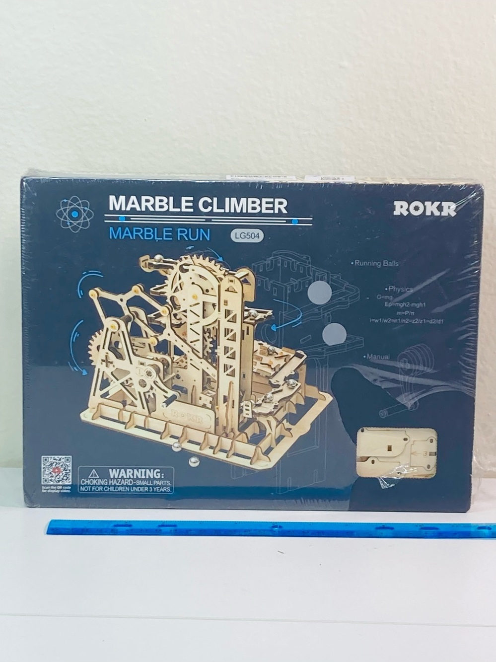 NWT ROKR Marble Climber Wooden Marble Run - Natural Wood LG504